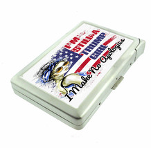 Donald Trump 2024 L10 100&#39;s Size Cigarette Case Built in Lighter Metal Wallet - £17.22 GBP
