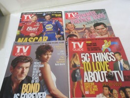 Lot of 4/  2002-2003 TV Guides James Bond / Nascar / Summer Preview / 50 Things - $6.99