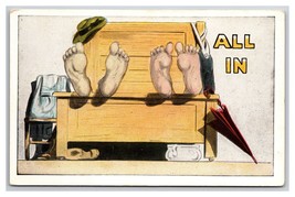 Comic Risqué Couple in Bed are All in UNP WB Postcard L19 - £6.32 GBP