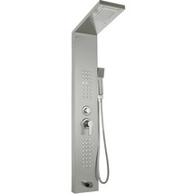 VEVOR 5 in1 Shower Panel Tower System Brushed Silver Stainless Steel Multi-Funct - £140.42 GBP