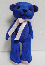 CONRAD HOTEL OSAKA Mini Teddy Bear Novelty With Chain Blue - $21.04