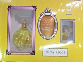 Lair Du Temps By Nina Ricci 3.4 Oz 3 Piece Edt Gift Set For Women *** Sealed Box - £155.23 GBP