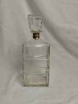 Vintage Seagram &amp; Sons Whiskey Empty Glass Bottle Decanter Seagrams - Ca... - $15.84