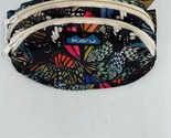 Kavu CANVAS SPECTATOR Waist Pack Belt Bag Fanny Pack Pouch Butterfly Floral - $24.08