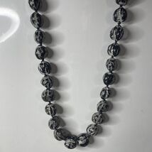 Hawaii Kukui Nut Black &amp; White Beaded Necklace Lei - €11,24 EUR