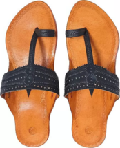 Womens Kolhapuri Soft Leather Jesus BOHO Sandal ST97 Indian Jutti US Size 5-12 - £31.06 GBP