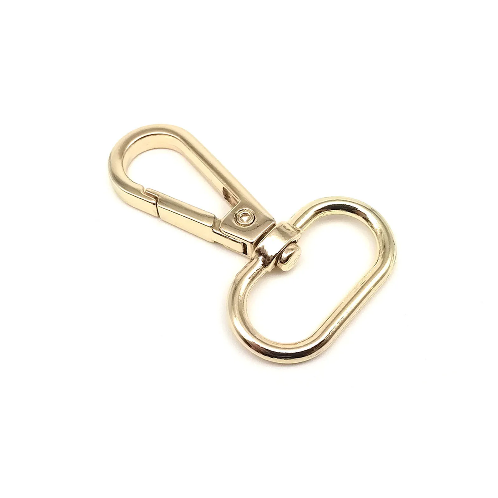 Metal Swivel Lobster Leather Bag Handbag Purse -Inside wide 20mm Light Gold - $3.12 CAD