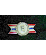 Vintage Sterling Silver World War II Army/Navy &quot;E&quot; Award Production Pin-P75 - $18.50