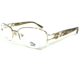 Saks Fifth Avenue Brille Rahmen 276 0DK7 Gold Horn Rechteckig 55-17-135 - $46.25