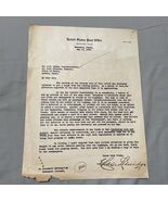 United States Post Office Letter 1935 Beaumont Texas political usps - $1,308.66 MXN