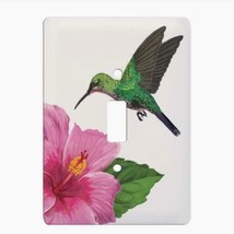 Hummingbird Bird Ceramic Single Light Switch Cover Floater Switchplate - £17.88 GBP