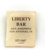 Liberty Bar San Antonio Texas Vintage Matches Matchbook - $9.95