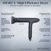 Bio Ionic Smart-X High Efficiency Hair Dryer w/ Diffuser Set image 9