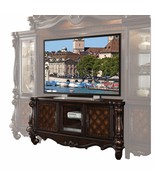 21&quot; X 74&quot; X 31&quot; Cherry Oak Wood Poly Resin Glass Tv Console - $47,422.13 MXN