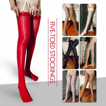 Oiled Shiny Sheer Shimmery Silky Tights Stockings With 5 Toes Cosplay Thigh High - £7.98 GBP