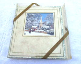 Church in Snow Richard Pearson Paper House Group 8 Christmas Cards 1997 England - £15.17 GBP
