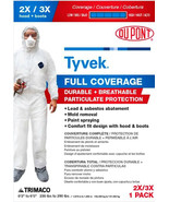 Full Coverage COVERALLs HOOD 2X/3X = XXL XXXL splash resistance painting... - £24.53 GBP