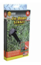 Adams Plastic Tie-Down Stakes for Anchoring Tents, Tarps, Inflatables, P... - $7.95