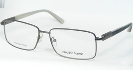 Claudio Lopez CLA4933 3 SILVER-GREY /BLACK Eyeglasses Glassesframe 57-15-140mm - £77.98 GBP