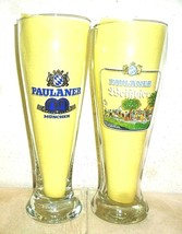 2 Paulaner Weissbier Munich Vtg. Weizen German Beer Glasses - £12.01 GBP