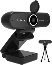  1080P Full HD Webcam with Lens Cover Pro Web Camera with Stereo Microphon - £28.04 GBP