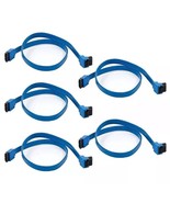 5-Pack 18” SATA III Cables Straight to Straight Angle SSD HDD Hard Drive... - $8.02 CAD
