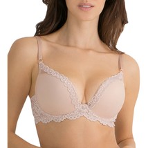 Smart &amp; Sexy Light Lined Signature Lace &amp; Mesh Bra Buff Color Size 36D NEW - £11.36 GBP