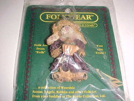Boyd Bears Friends Eloise The Tea Toter 26402 Wearable Pin Folk Art 1995 New - £8.51 GBP