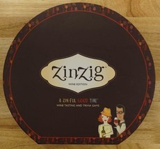 EUC 2010 ZINZIG Wine Edition Party Board Game Tasting &amp; Trivia - Complete - £18.70 GBP