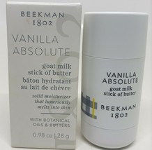 Beekman 1802 Goat Milk Stick Of Butter Solid Moisturizer VANILLA ABSOLUTE .98 oz - £23.89 GBP