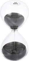 Suliao Hourglass 20 Minute Sand Timer: 5.1 Inch Black Sand Clock, Large Sand Wat - £15.07 GBP