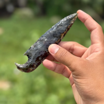 Smoky Obsidian Glass Athame 6&quot; | Handmade Ritual Knife | Wiccan Altar To... - $14.84+