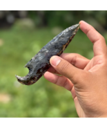 Smoky Obsidian Glass Athame 6&quot; | Handmade Ritual Knife | Wiccan Altar To... - €12,68 EUR+