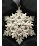 Pandora Christmas Ornament Snow Flake Limited Edition 2015 Porcelain - £45.51 GBP