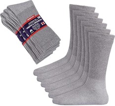 Diabetic Socks, Circulatory Cushion Cotton Crew Socks for Men Women 12 Pairs - £17.30 GBP