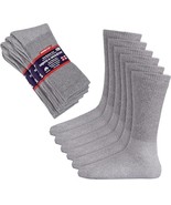 Diabetic Socks, Circulatory Cushion Cotton Crew Socks for Men Women 12 Pairs - $22.00