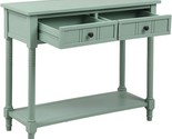 35&quot; Console 2 Storage Drawers, Entryway Solid Wood Sofa Tables W/Bottom ... - $387.99