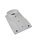Men&#39;s Tuxedo Shirt MARCUZZI Turkey 100% Soft Cotton French Cuffs Marc1 W... - €51,67 EUR+