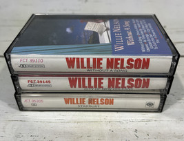 Vintage Willie Nelson Cassette Tapes Lot of 3 Country Stardust Without a Song - £12.54 GBP