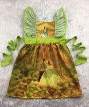 NEW Boutique Princess Tiana Girls Sleeveless Ruffle Dress Size 7-8 - £11.91 GBP
