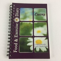 Curves Food &amp; Exercise Diary Spiral Notebook Journal Log 2007 Weight Los... - $19.75