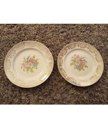 Vintage 2pc  stetson China Co  Warranted 22 kt Gold Plate Flowers - $307.91 MXN