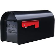 Gibraltar Mailboxes Ironside Large Capacity Galvanized Steel Black, Post... - $115.19