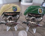 2 US Army Special Forces Challenge Coins Green Berets Creed &amp; 75th Range... - $35.63
