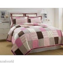 Nautica &quot;Savannah&quot; 5PC FULL/QUEEN Quilted Quilt / 2 Standard Shams /2 Euros Nip - £197.83 GBP