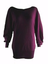Alfani Ribbed Panel Dolman Sweater XL Burgundy - £14.94 GBP