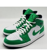 NEW Nike Air Jordan 1 Mid ‘Lucky Green’ DQ8426-301 Men&#39;s Size 13 - £126.15 GBP