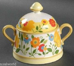 Spode  2 Pc  Kim Parker Buttercup Faire Sugar Bowl And Lid Retired Bnwt - £39.56 GBP