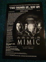 MIMIC - MOVIE POSTER - SISKEL &amp; EBERT REVIEW - £16.45 GBP