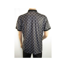 Men Sports Shirt DE-NIKO Short Sleeves Soft Modal Fashion Polo Shirt G1121 Black image 9